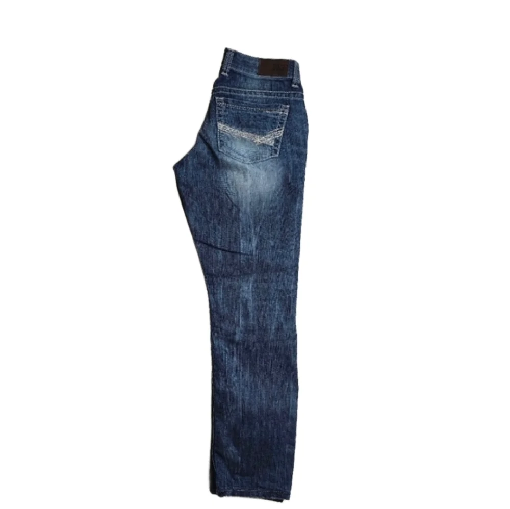 BKE Womens Distressed Jeans Size 26 Medium Wash Stretch Denim - Picture 2 of 7